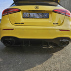 A35 Style Rear Diffuser & Twin Exhaust Tips for Mercedes Benz W177 A Class 18-25