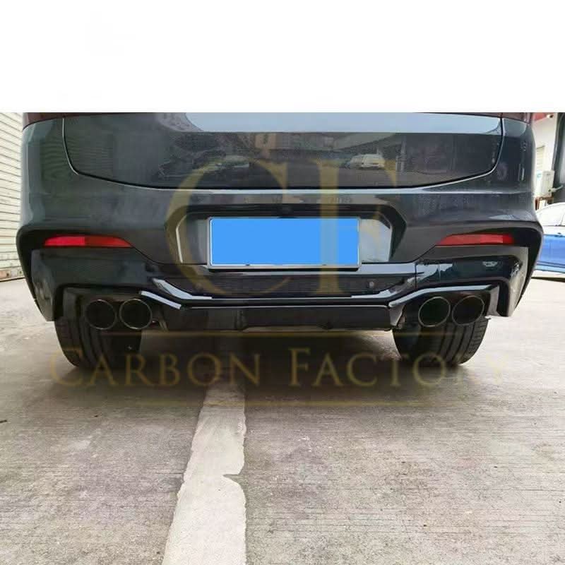 V Style Gloss Black Rear Diffuser with Exhaust Tips for BMW G02 X4 18-Present