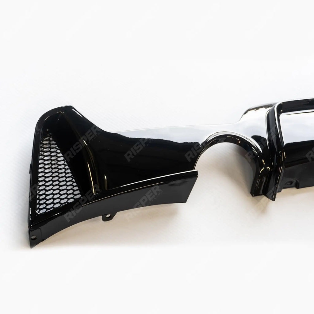 Gloss Black Dual Exit Rear Diffuser For BMW 4 Series M Sport F32 F36 -