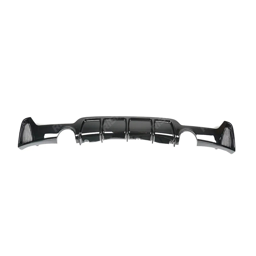 Gloss Black Dual Exit Rear Diffuser For BMW 4 Series M Sport F32 F36 -