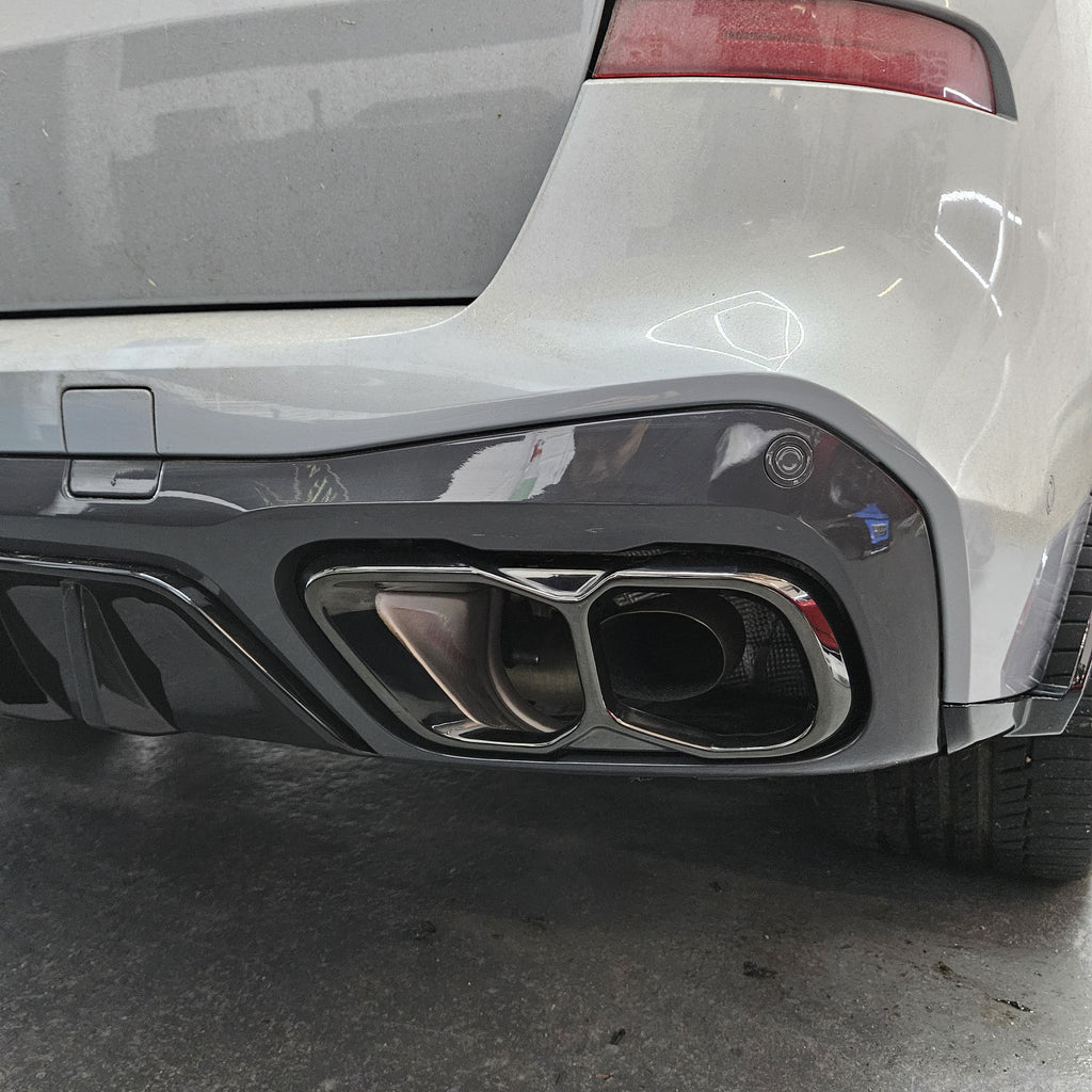 Gloss Black Exhaust Tips for BMW G05 LCI X5 G07 X7 23-Present