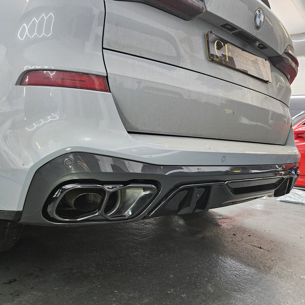 Gloss Black Exhaust Tips for BMW G05 LCI X5 G07 X7 23-Present