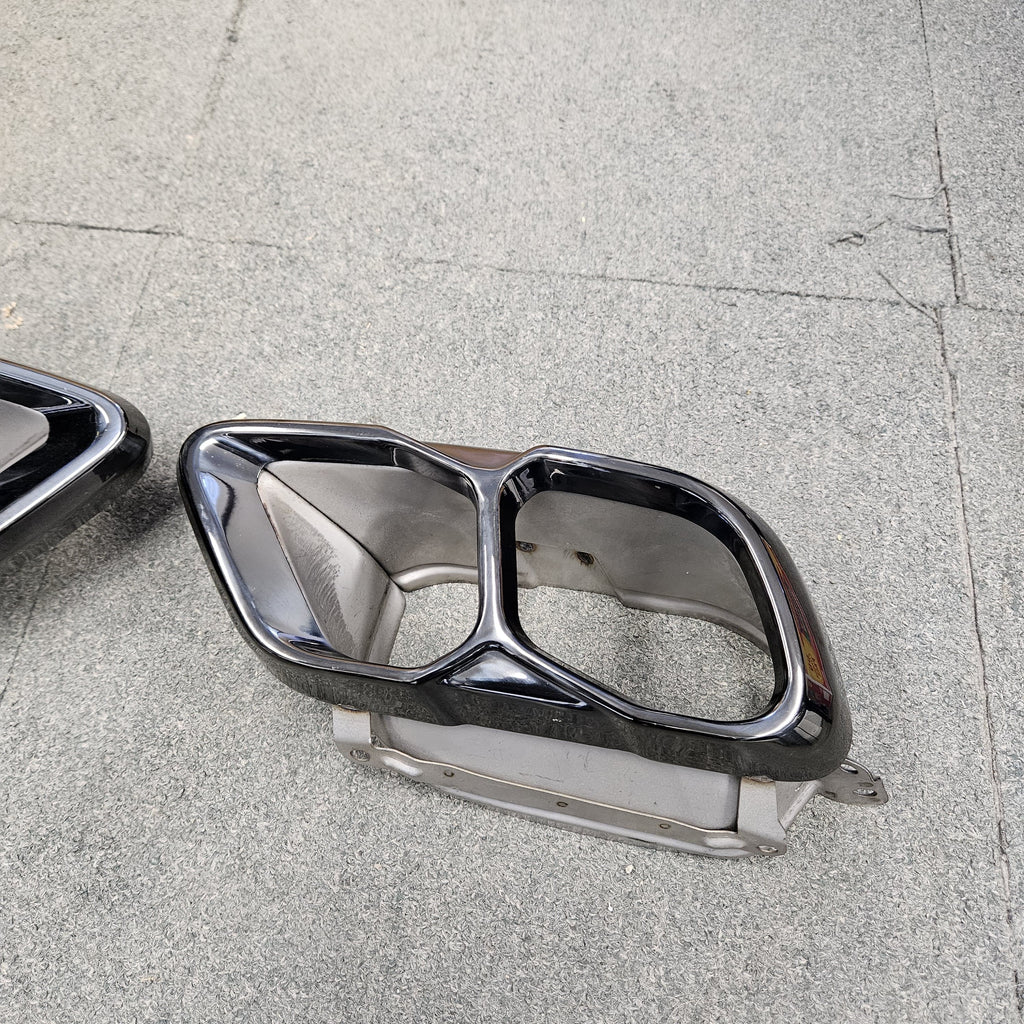 Gloss Black Exhaust Tips for BMW G05 LCI X5 G07 X7 23-Present