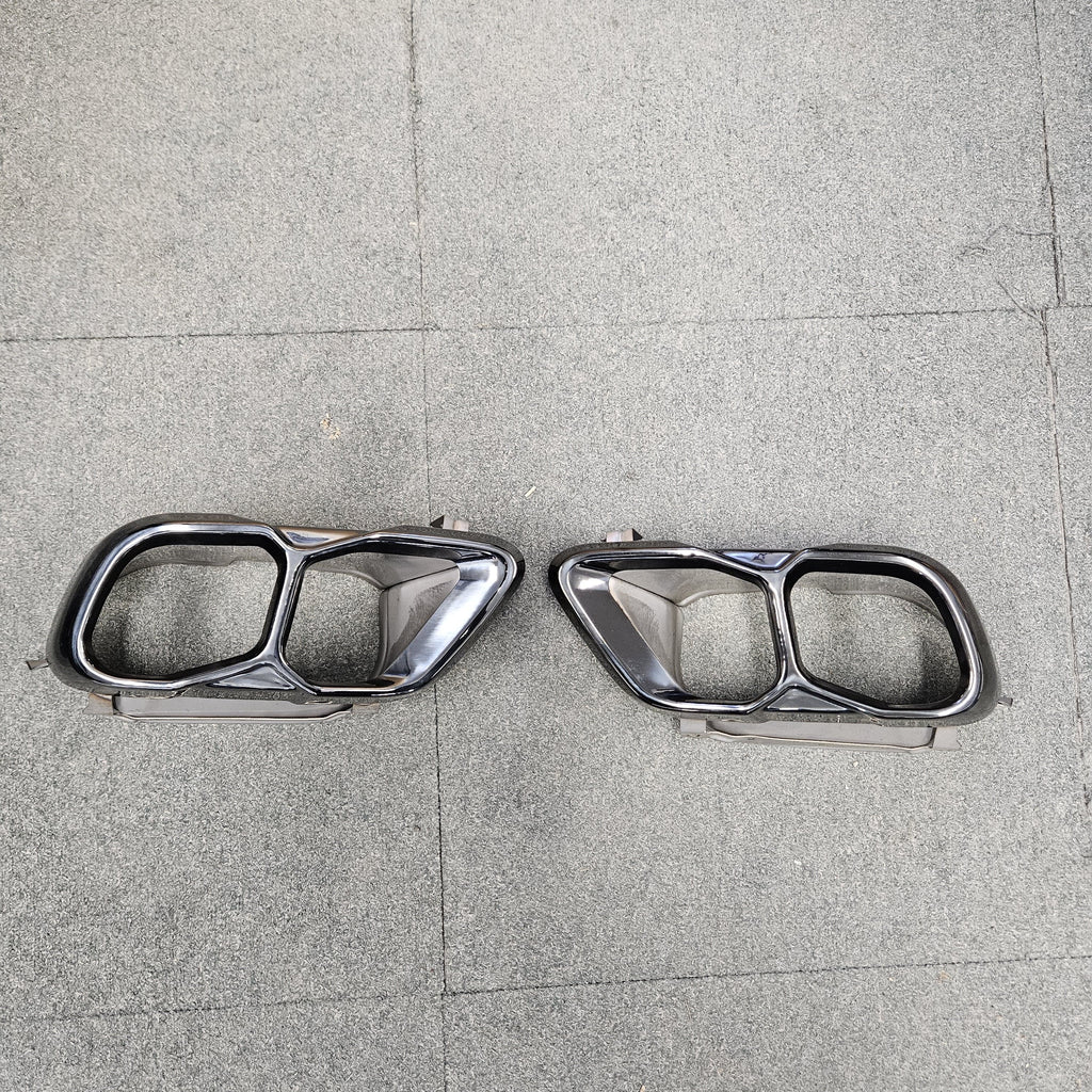 Gloss Black Exhaust Tips for BMW G05 LCI X5 G07 X7 23-Present