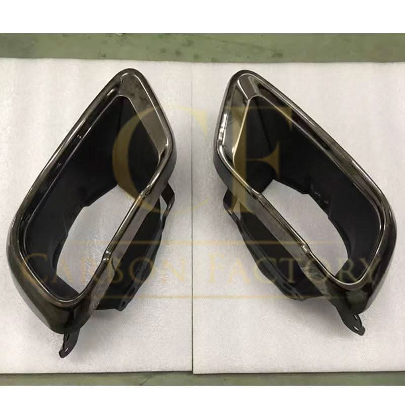 Gloss Black Exhaust tips for BMW G05 X5 G06 X6 19-Present