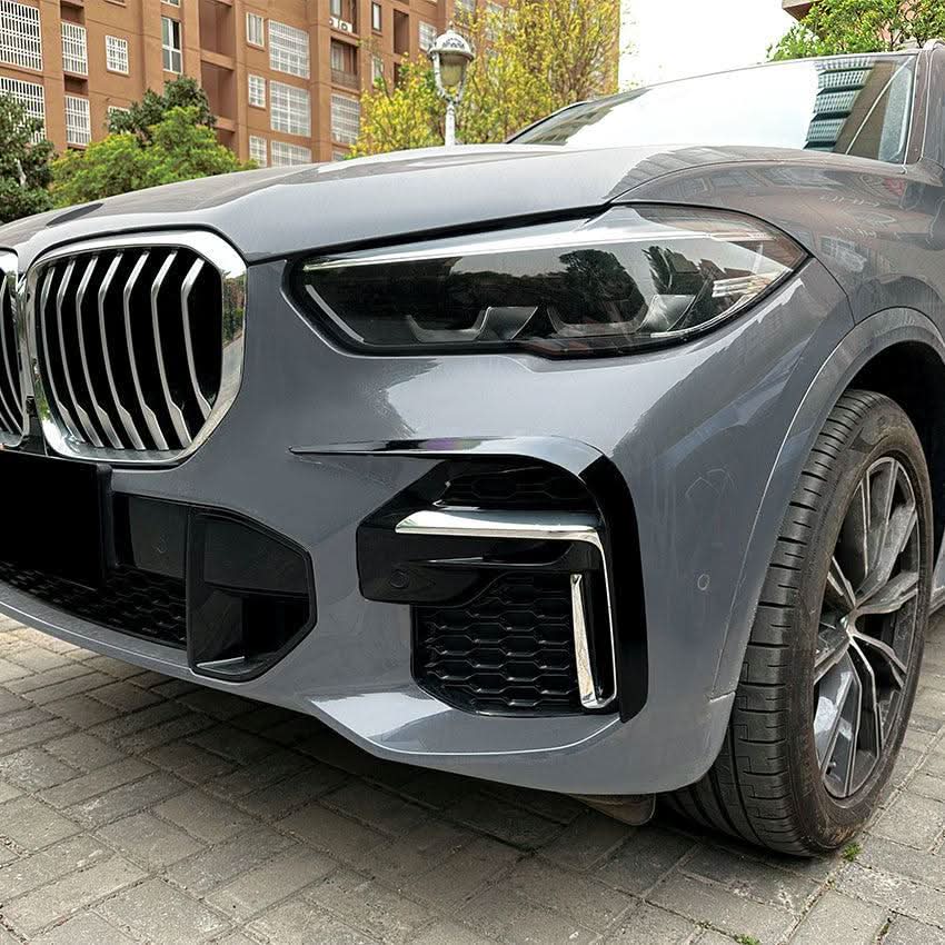 Gloss Black Front Canards for BMW G05 X5 19-25