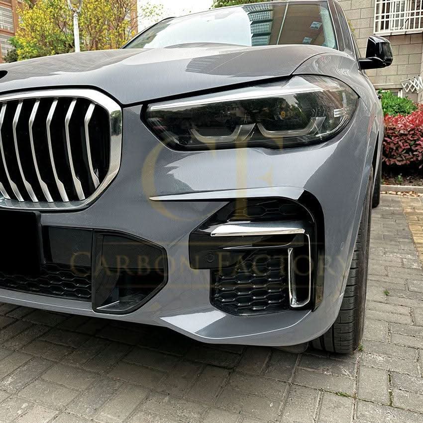 Gloss Black Front Canards for BMW G05 X5 19-25