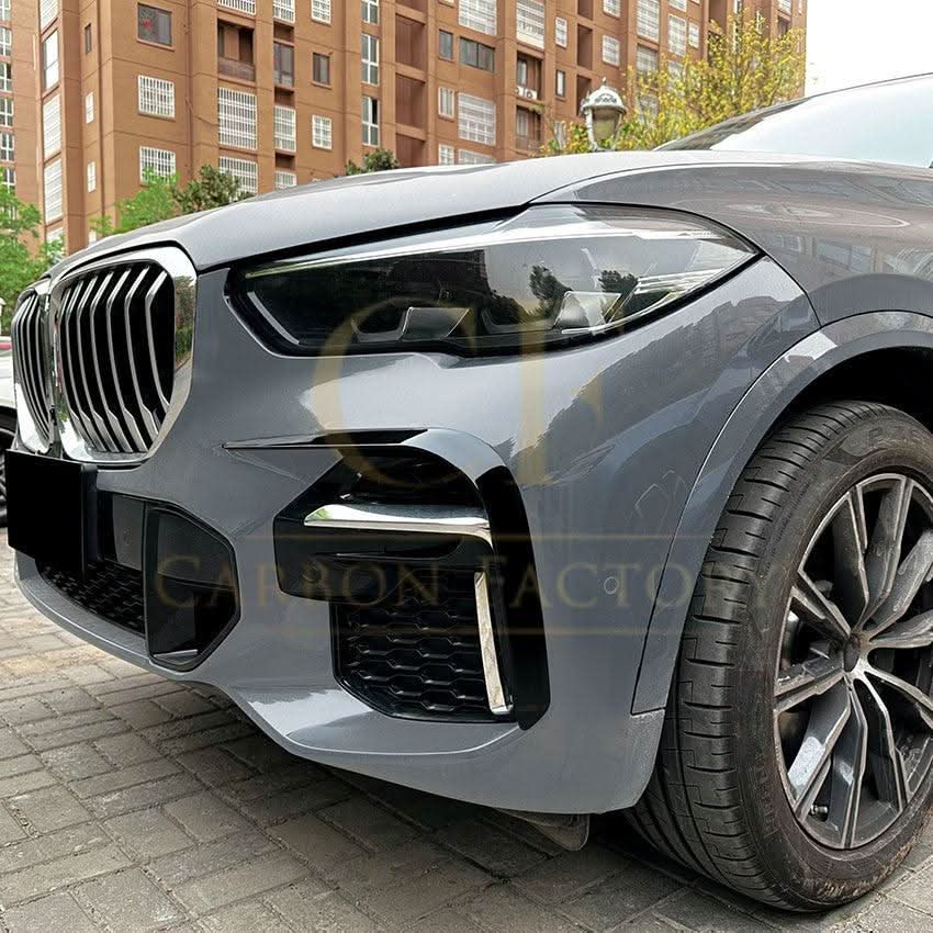 Gloss Black Front Canards for BMW G05 X5 19-25