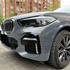 Gloss Black Front Canards for BMW G05 X5 19-25