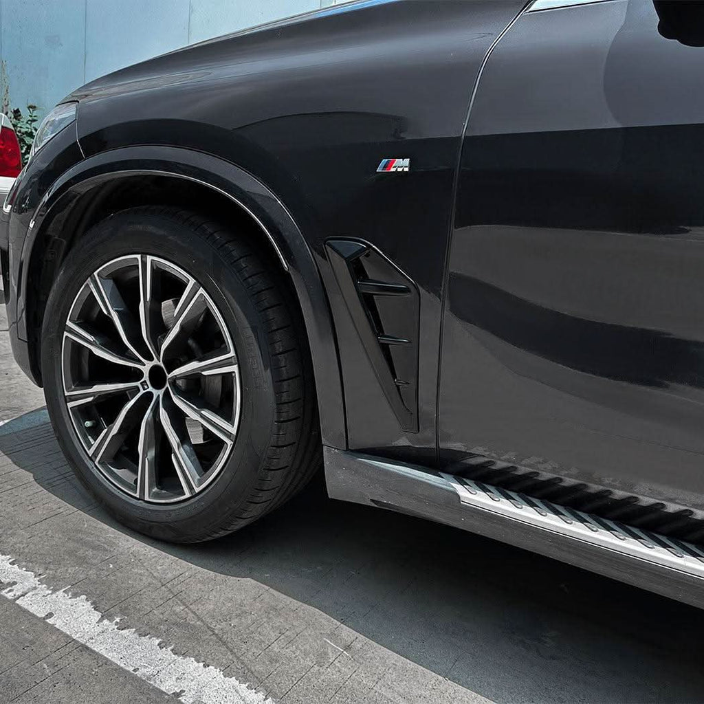 Gloss Black Front Fender Trims for BMW G05 X5 19-22