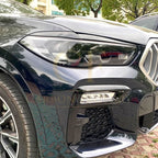 Gloss Black Headlight Trims for BMW G05 X5 G06 X6 19-25