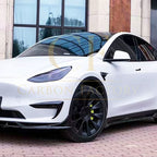 Competition Style Gloss Black Front Bumper Trims for Tesla Model Y 19-24