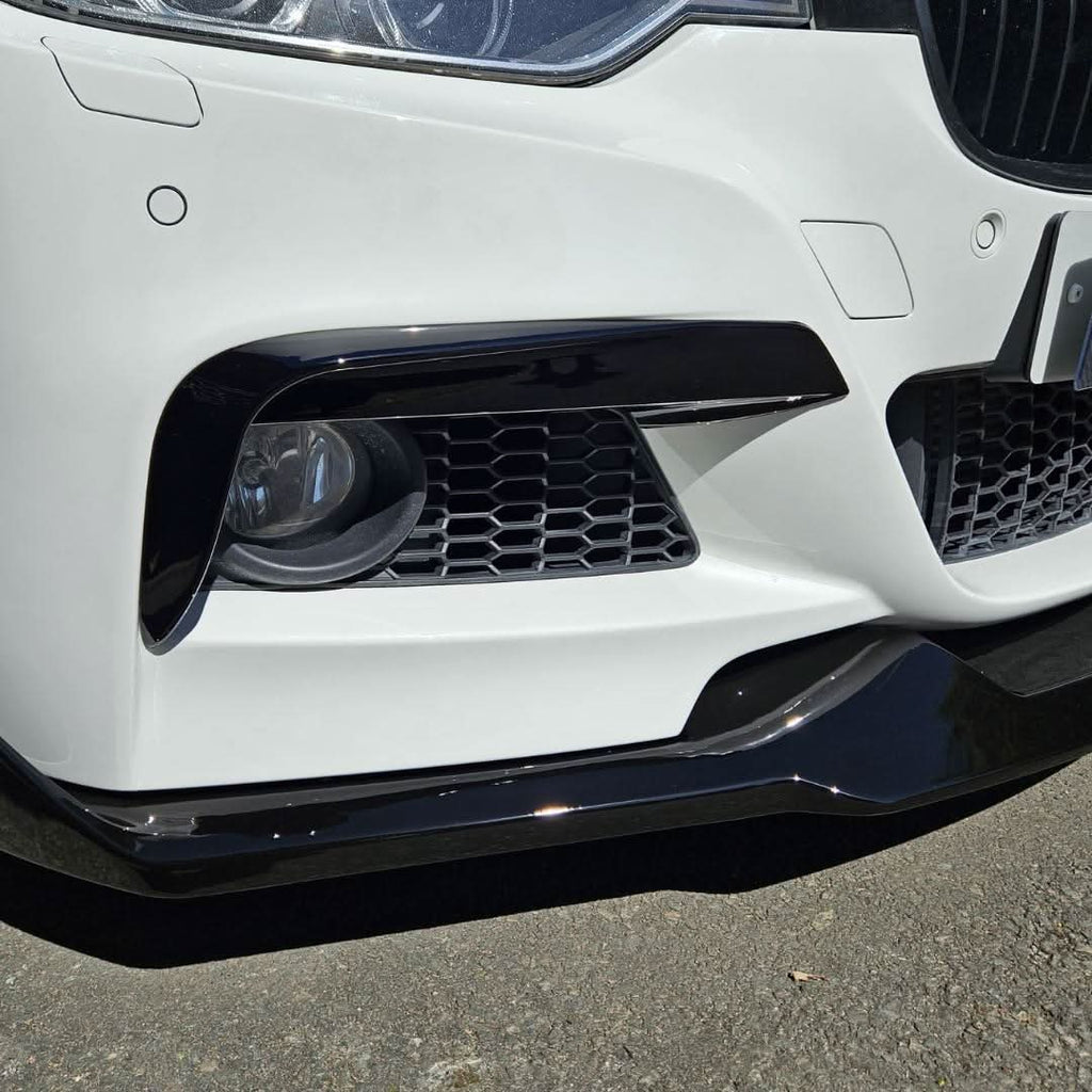 Gloss Black Fog Light Trims for BMW F30 F31 3 Series M Sport 12-19