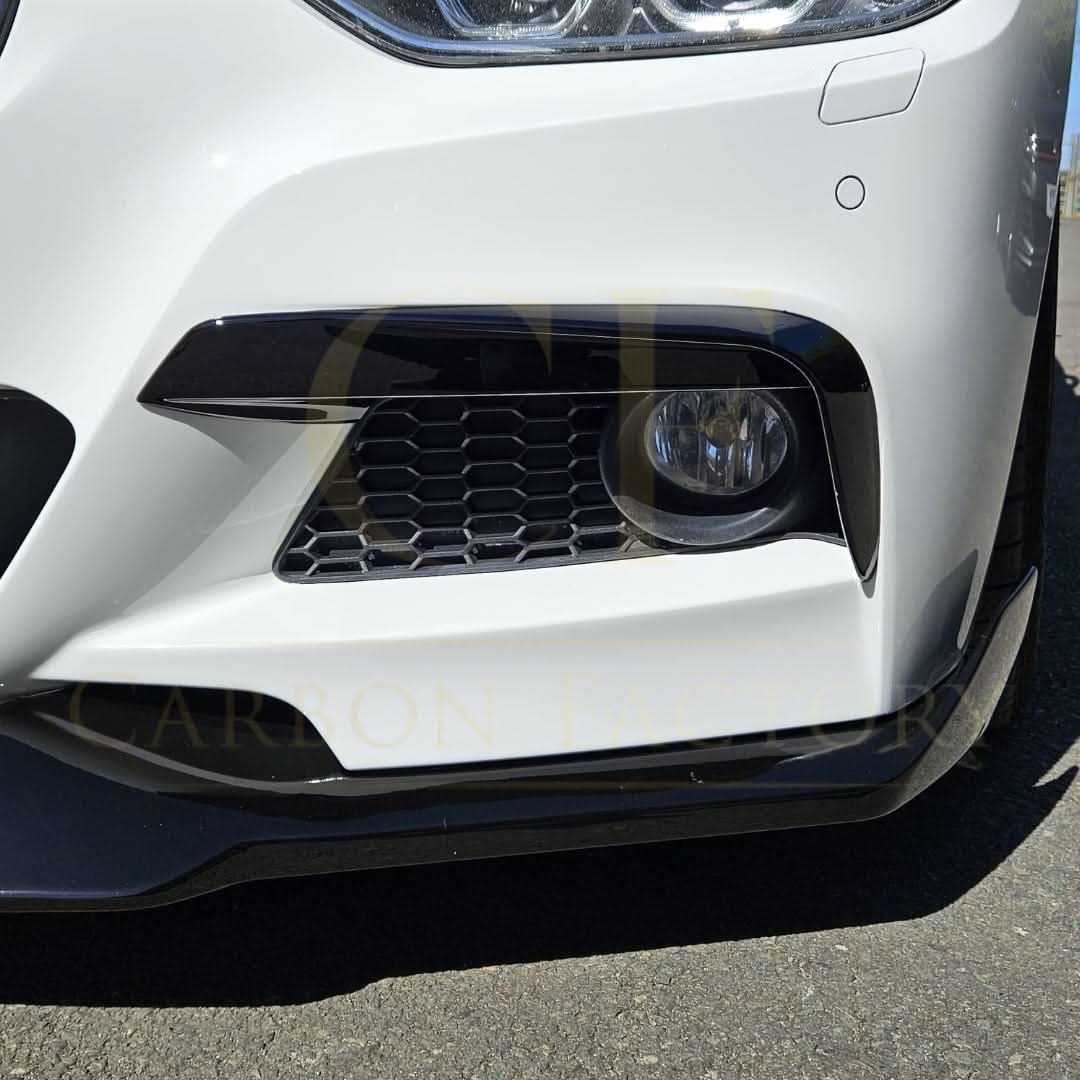 Gloss Black Fog Light Trims for BMW F30 F31 3 Series M Sport 12-19