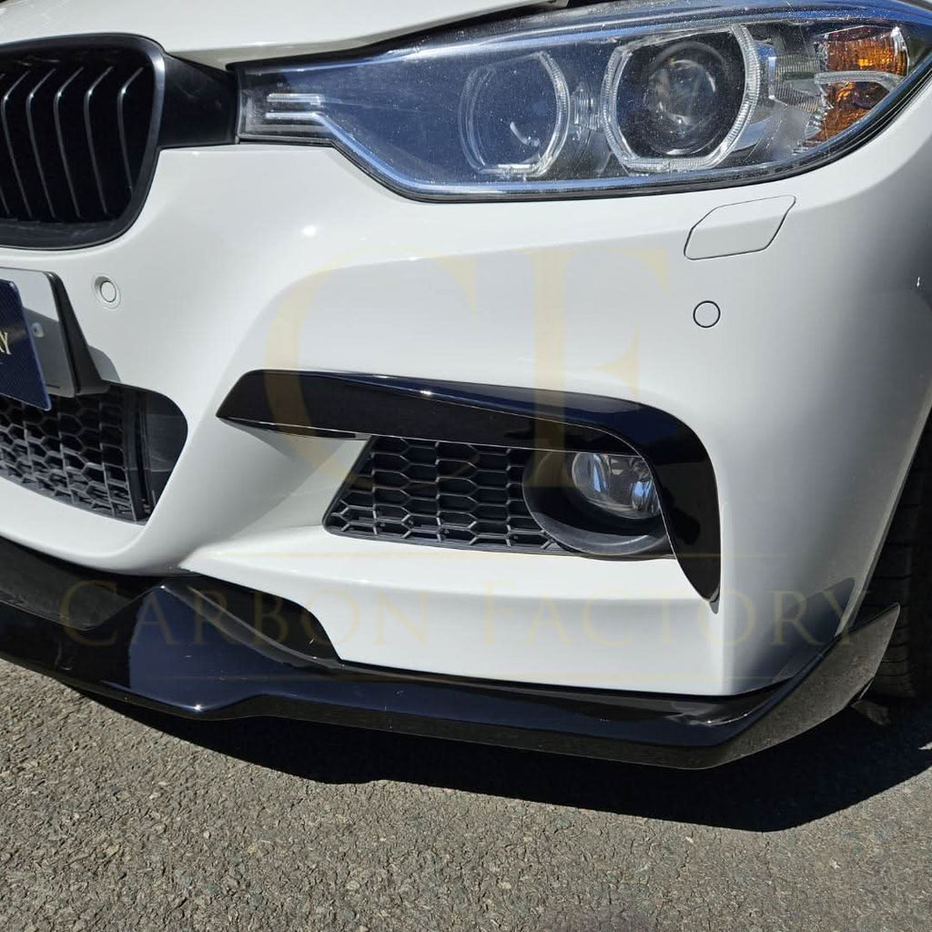 Gloss Black Fog Light Trims for BMW F30 F31 3 Series M Sport 12-19