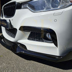 Gloss Black Fog Light Trims for BMW F30 F31 3 Series M Sport 12-19
