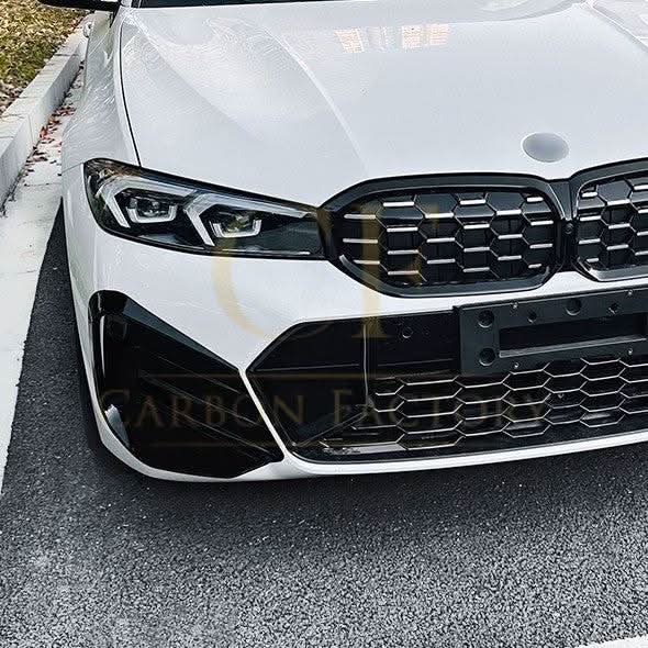 Gloss Black Front Bumper Inserts for BMW 3 Series G20 G21 LCI 23-25