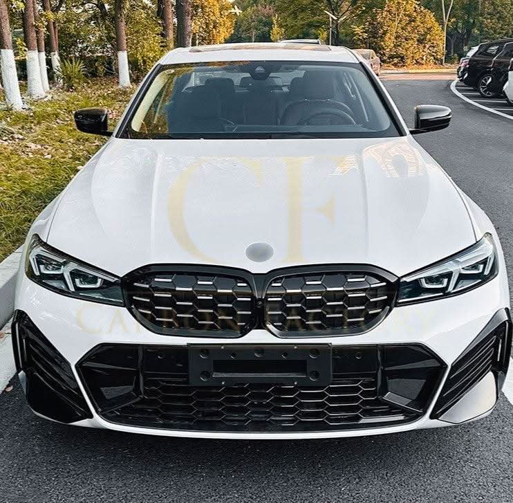 Gloss Black Front Bumper Inserts for BMW 3 Series G20 G21 LCI 23-25