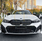 Gloss Black Front Bumper Inserts for BMW 3 Series G20 G21 LCI 23-25