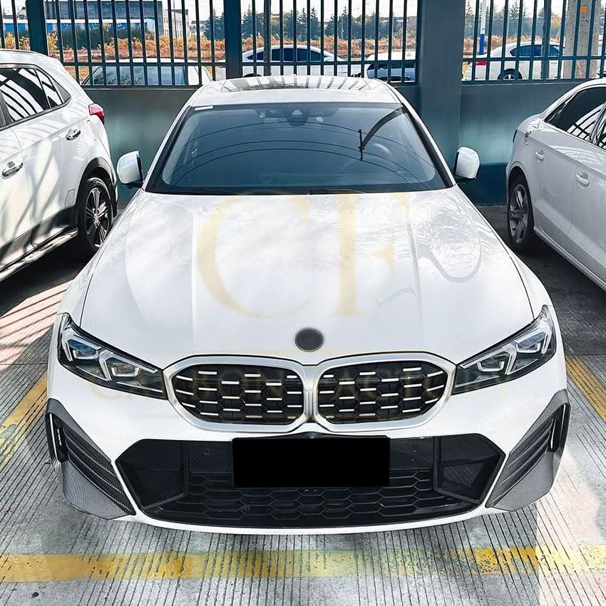 Gloss Black Front Bumper Inserts for BMW 3 Series G20 G21 LCI 23-25