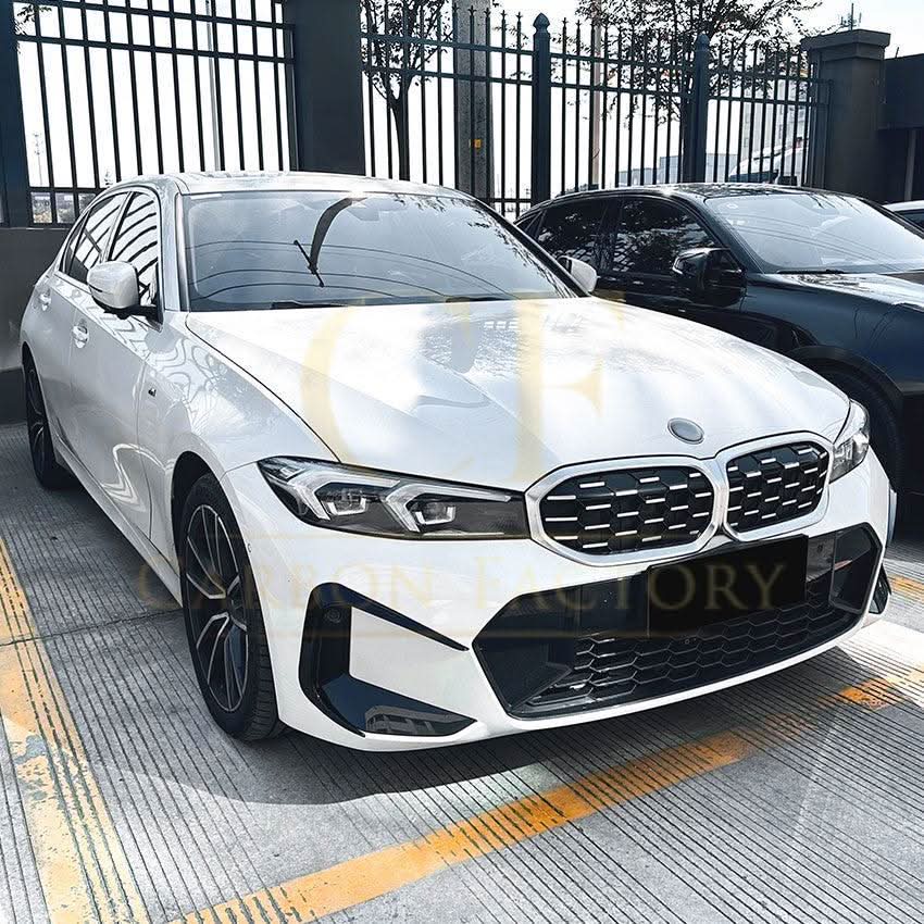 Gloss Black Front Bumper Trims for BMW 3 Series G20 G21 LCI 23-25