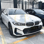 Gloss Black Front Bumper Trims for BMW 3 Series G20 G21 LCI 23-25