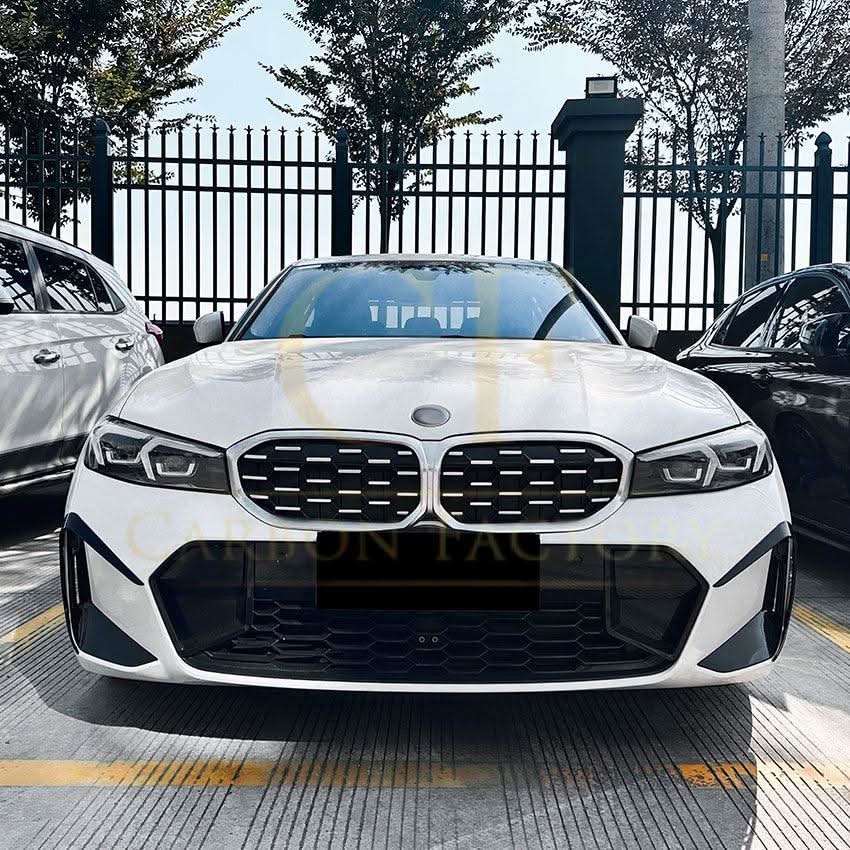 Gloss Black Front Bumper Trims for BMW 3 Series G20 G21 LCI 23-25
