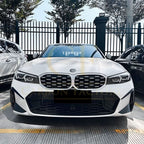 Gloss Black Front Bumper Trims for BMW 3 Series G20 G21 LCI 23-25