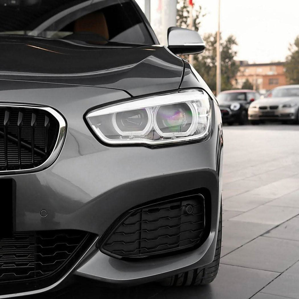 Gloss Black Front Bumper Trims for BMW F20 F21 1 Series LCI 15-19