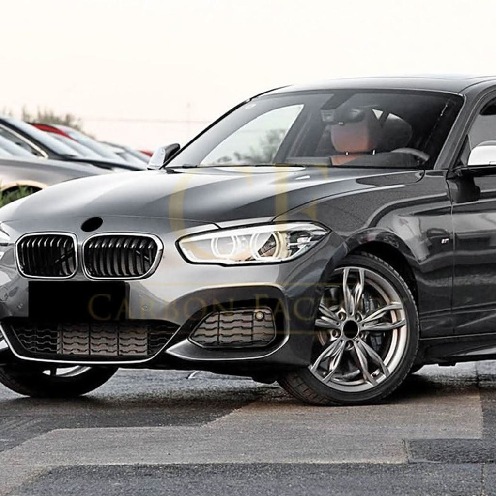 Gloss Black Front Bumper Trims for BMW F20 F21 1 Series LCI 15-19