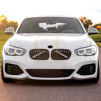 Gloss Black Front Bumper Trims for BMW F20 F21 1 Series LCI 15-19
