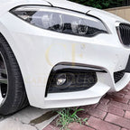 Gloss Black Front Bumper Trims for BMW F22 F23 2 Series 14-20