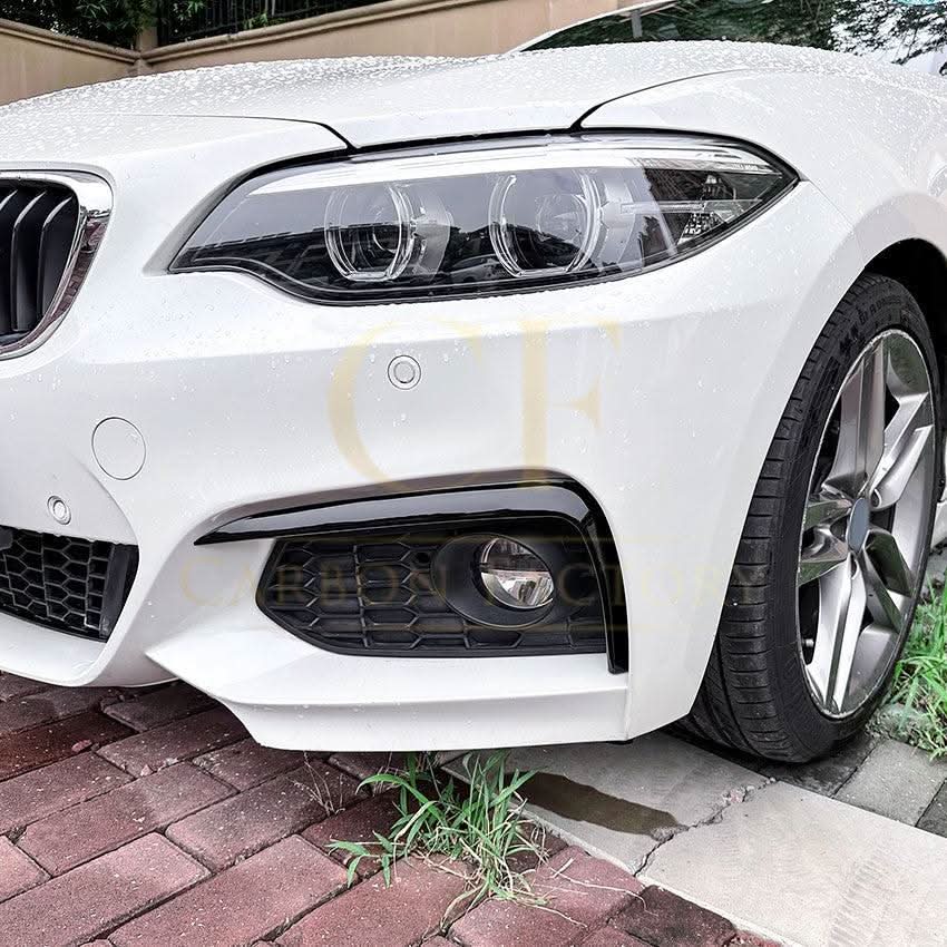 Gloss Black Front Bumper Trims for BMW F22 F23 2 Series 14-20