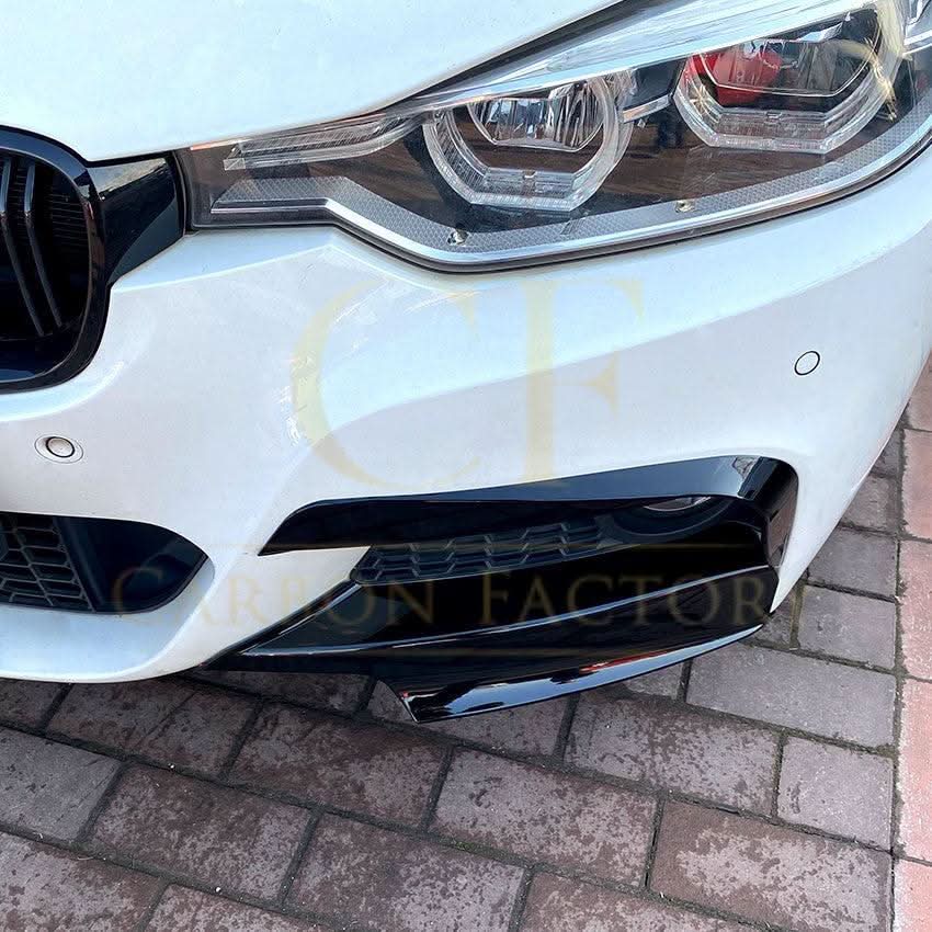 Gloss Black Front Bumper Trims for BMW F30 F31 3 Series 12-19
