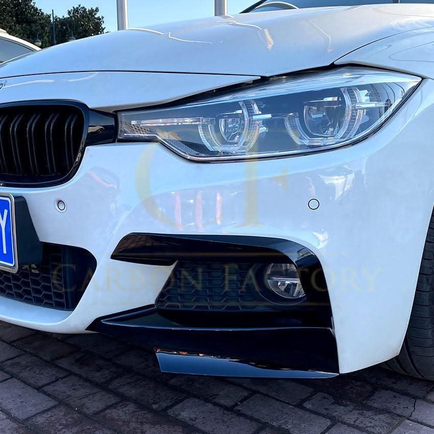 Gloss Black Front Bumper Trims for BMW F30 F31 3 Series 12-19