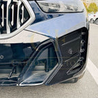 Gloss Black Front Bumper Trims for BMW G06 X6 LCI 23-25