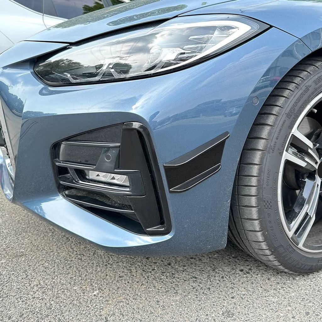 Gloss Black Front Bumper Trims for for BMW G22 G23 4 Series 20-Present