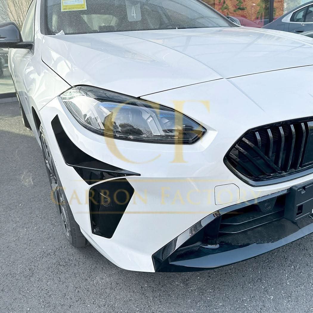 Gloss Black Front Canards A for BMW F70 1 Series 25-Present