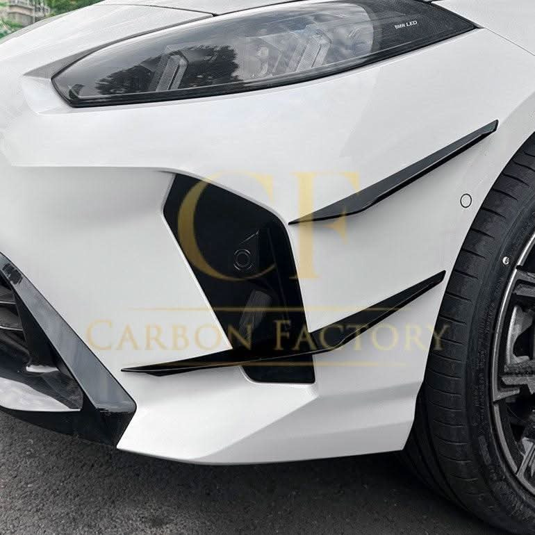 Gloss Black Front Canards B for BMW F70 1 Series 25-Present