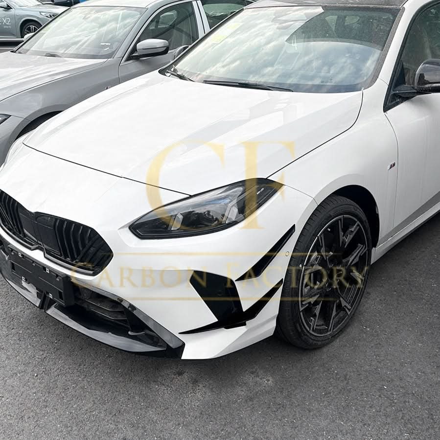 Gloss Black Front Canards B for BMW F70 1 Series 25-Present