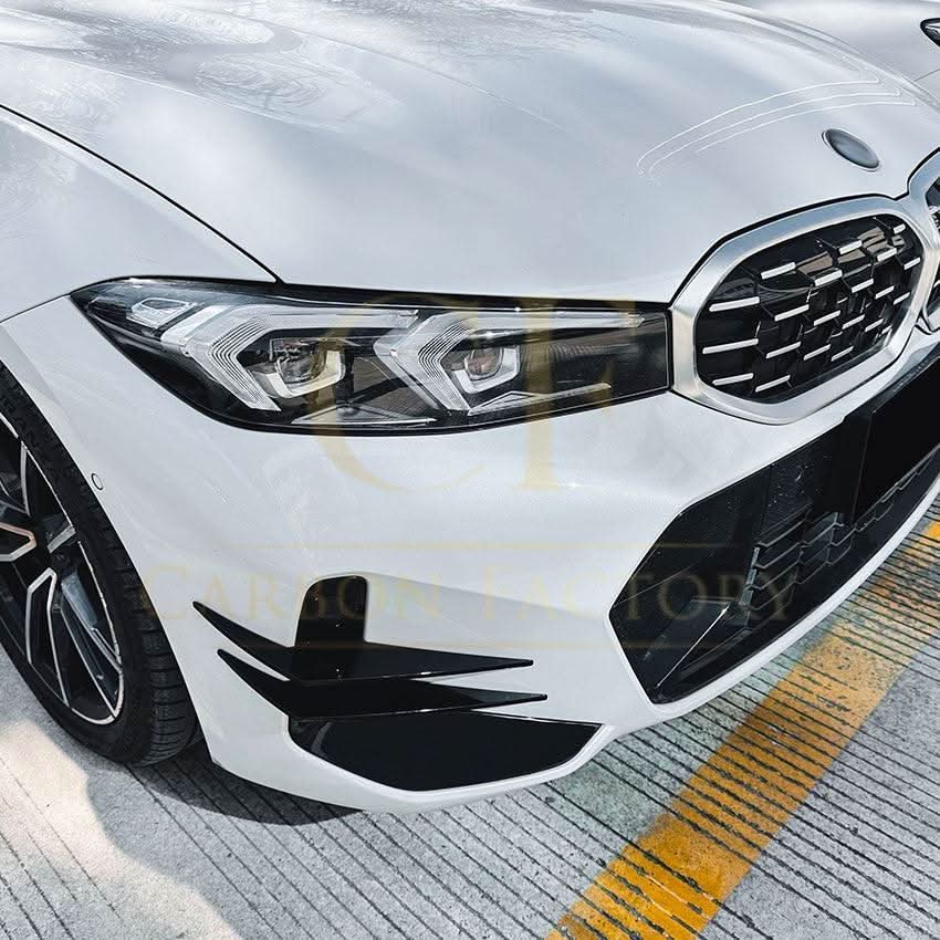 Gloss Black Front Canards for BMW 3 Series G20 G21 LCI 23-25