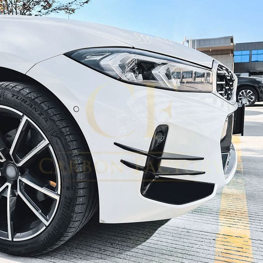 Gloss Black Front Canards for BMW 3 Series G20 G21 LCI 23-25