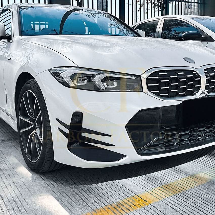 Gloss Black Front Canards for BMW 3 Series G20 G21 LCI 23-25