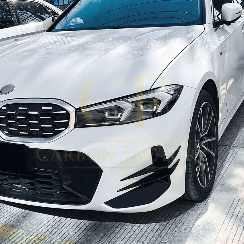 Gloss Black Front Canards for BMW 3 Series G20 G21 LCI 23-25