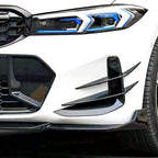 Gloss Black Front Canards for BMW 3 Series G20 G21 LCI 23-Present