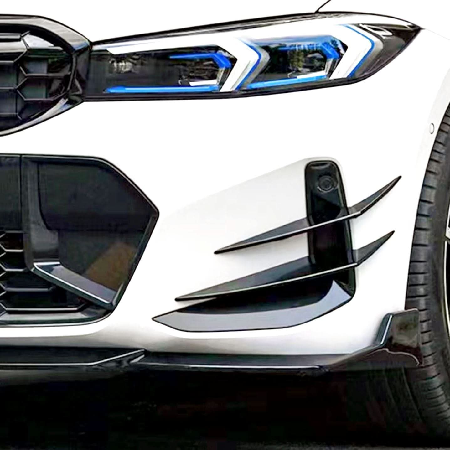 Gloss Black Front Canards for BMW 3 Series G20 G21 LCI 23-Present