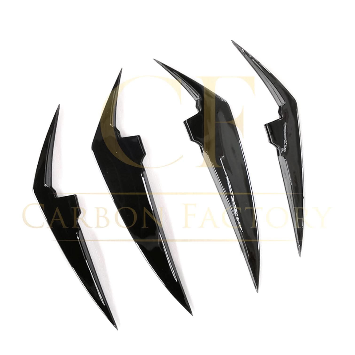 Gloss Black Front Canards for BMW 3 Series G20 G21 LCI 23-Present