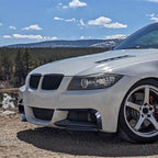 Gloss Black Front Canards for BMW E90 3 Series Pre-LCI 05-08