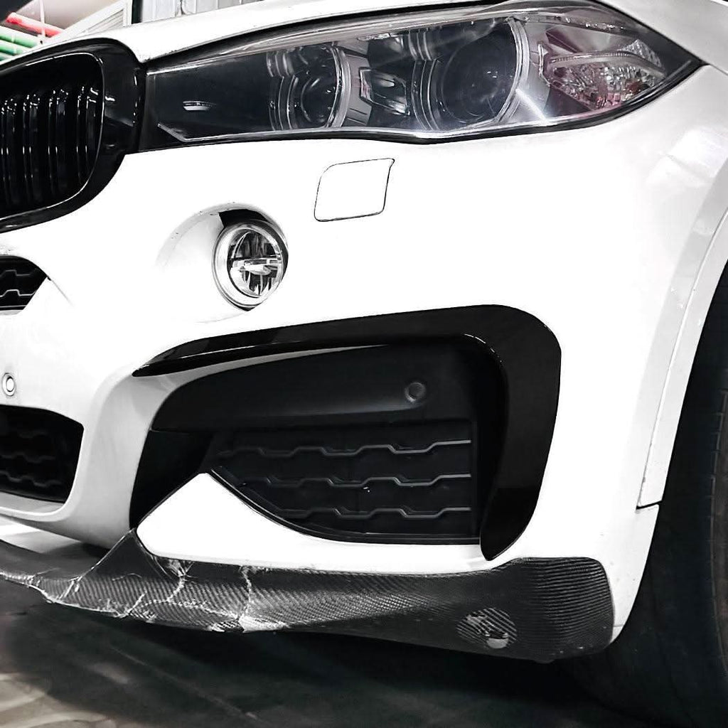 Gloss Black Front Canards for BMW F16 X6 14-18
