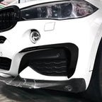 Gloss Black Front Canards for BMW F16 X6 14-18